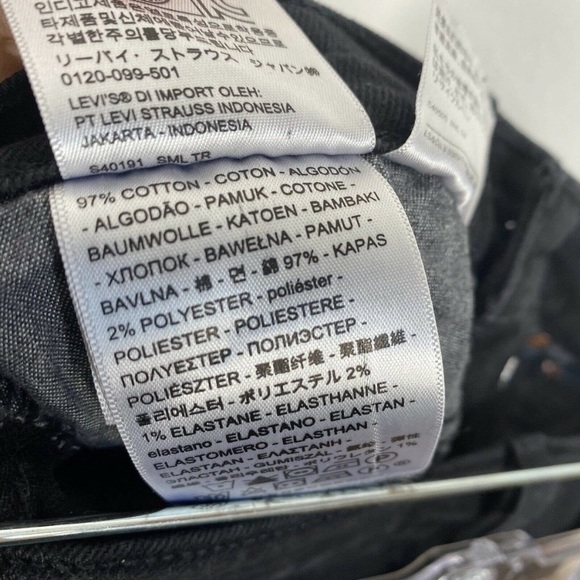 Levis Wedgie Straight Leg Jeans Black Heart Wash - Picture 4 of 6